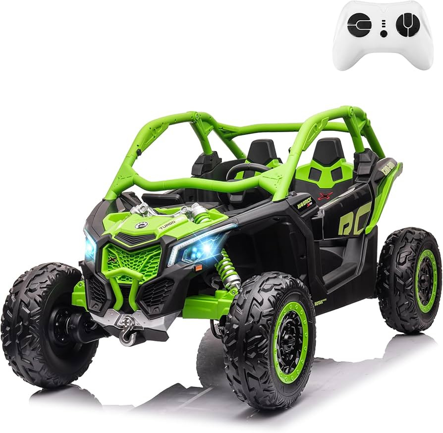 2 Seater Ride on UTV Car, Licensed Can-Am Electric Off-Road Car, 4WD Kids Truck w/Remote Control,... | Amazon (US)
