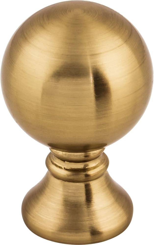 Top Knobs Kara 1" Diameter Round Knob Honey Bronze | Amazon (US)