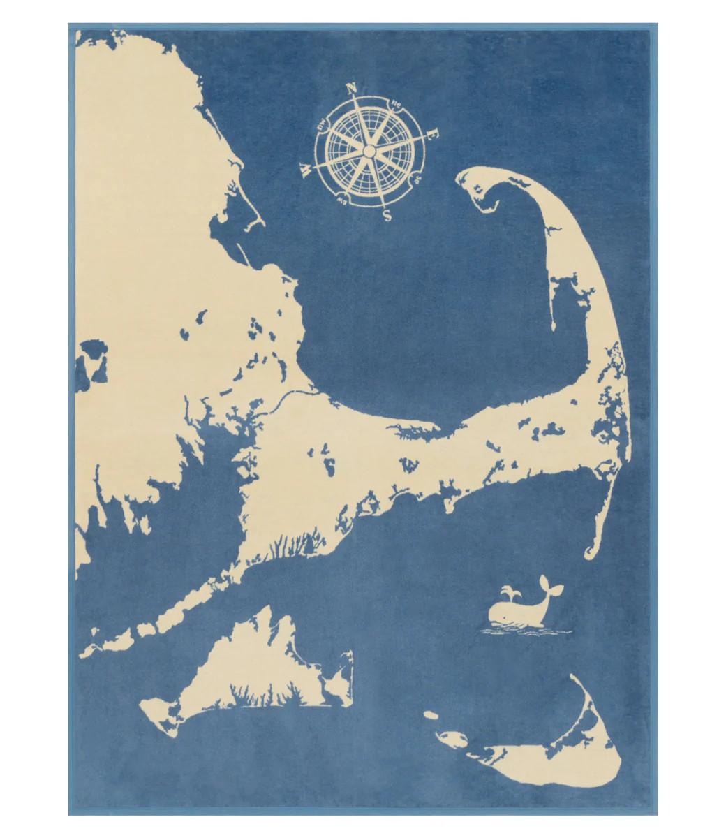 Cape and Islands Map Throw Blanket | ChappyWrap | ChappyWrap