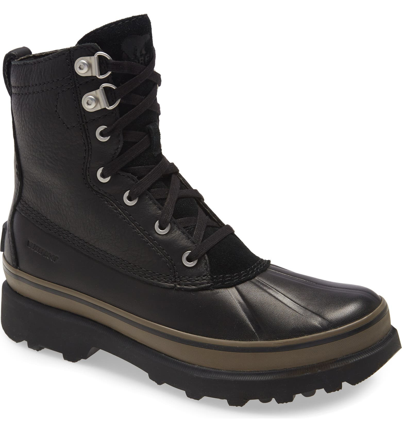 Caribou Genuine Shearling Lined Waterproof Duck Boot | Nordstrom