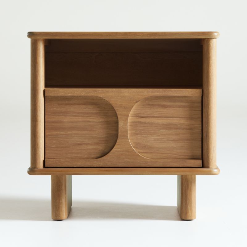 Wes Wood Kids Nightstand with Drawer | Crate & Kids | Crate & Barrel