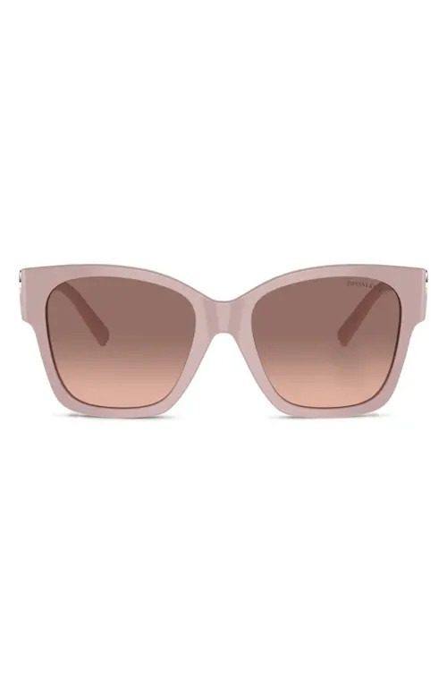 Tiffany & Co. 54mm Gradient Square Sunglasses in Pink at Nordstrom | Nordstrom