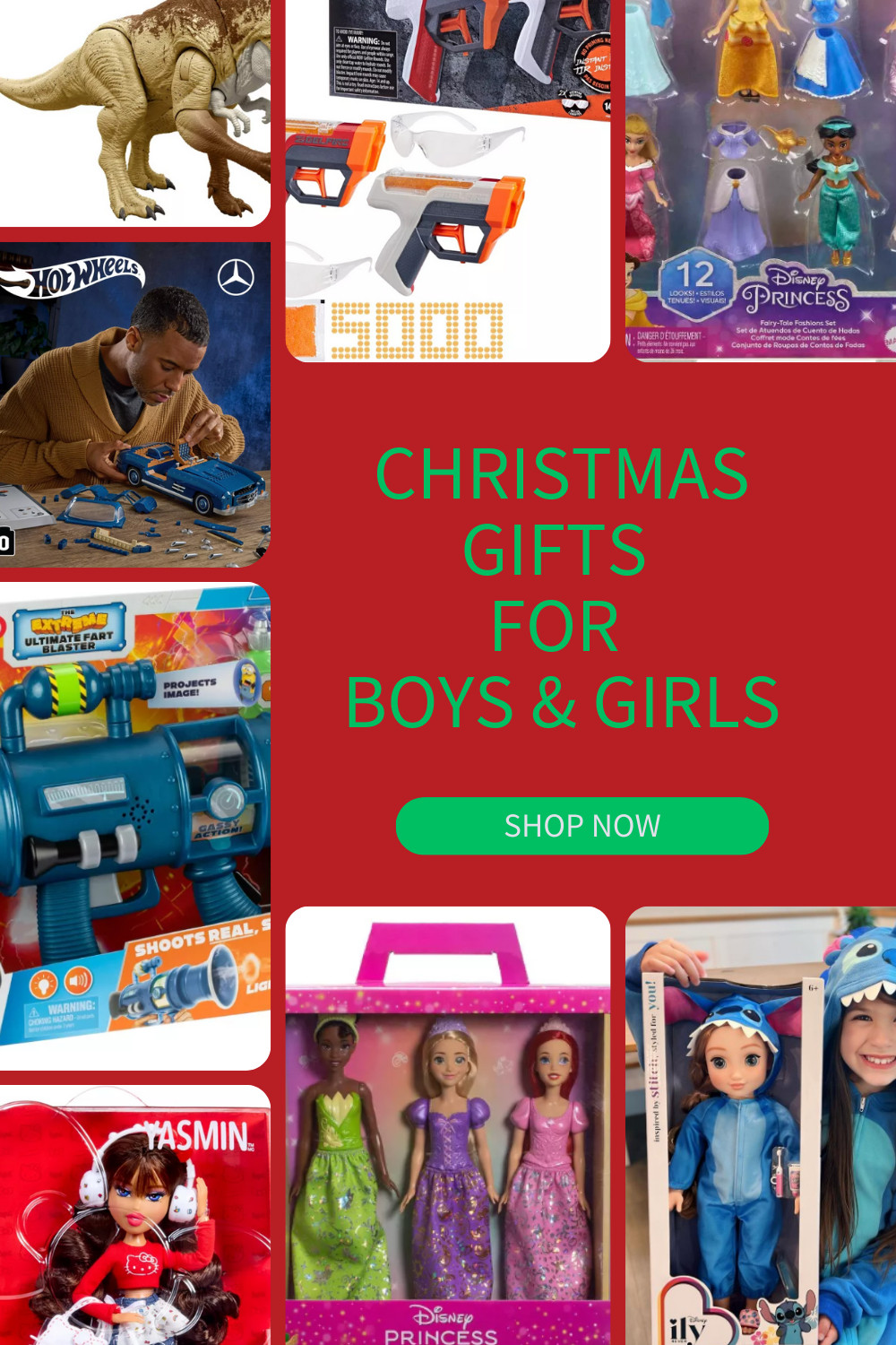 🎁 Christmas Gifts for Boys & Girls 🎁

Kids’ Christmas lists are packed with imagination this year, and these gift picks hit every corner of fun — dinosaurs, DIY kits, dolls, blasters, dress-up toys, and everything in between. Whether you’re shopping for big surprises, stocking stuffers, or that one toy they’ve been begging for, this roundup brings together the top gifts that light up faces on Christmas morning.

This post contains affiliate links. I may earn a small commission if you make a purchase, at no extra cost to you.

#KidsGiftGuide, #ChristmasGifts2024, #ToysForKids, #GiftIdeasForKids, #HolidayShopping, #KidsToys, #ChristmasInspo, #BoysAndGirlsGifts, #ToyTrends2024, #GiftGuideKids, #BelleMedia, #TheWanderGuys, #HolidayMagic, #KidsChristmasIdeas, #TopToys2024 

 #LTKGiftGuide #LTKHoliday #LTKKids