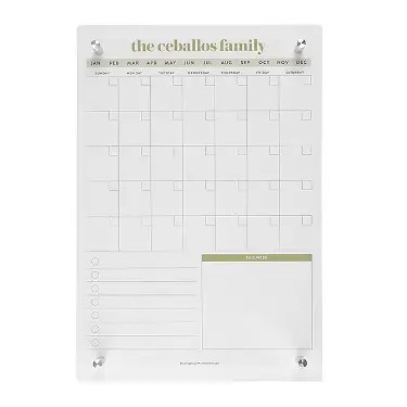 Medium Acrylic Monthly Wall Calendar | Erin Condren | Erin Condren