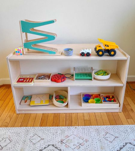 Lovevery play shelf. This shelf also has storage option to store toys for toy rotation 

#LTKhome #LTKkids #LTKbaby
