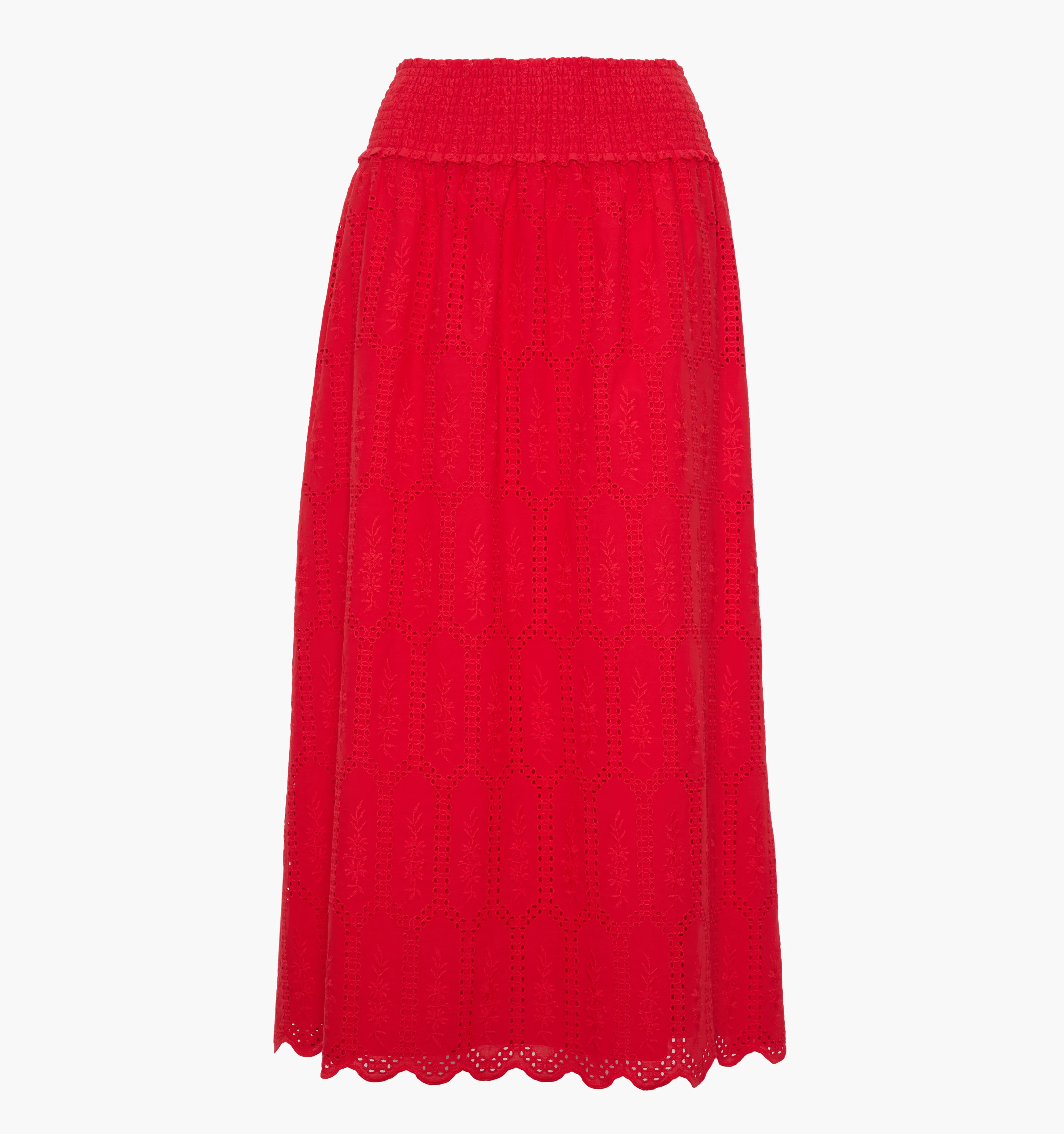 The Delphine Nap Skirt - Cherry Trellis Broderie | Hill House Home US