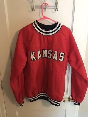 Vintage Kansas Jayhawks Block Letters Quilted Satin Jacket Size S/M 90s  | eBay | eBay US