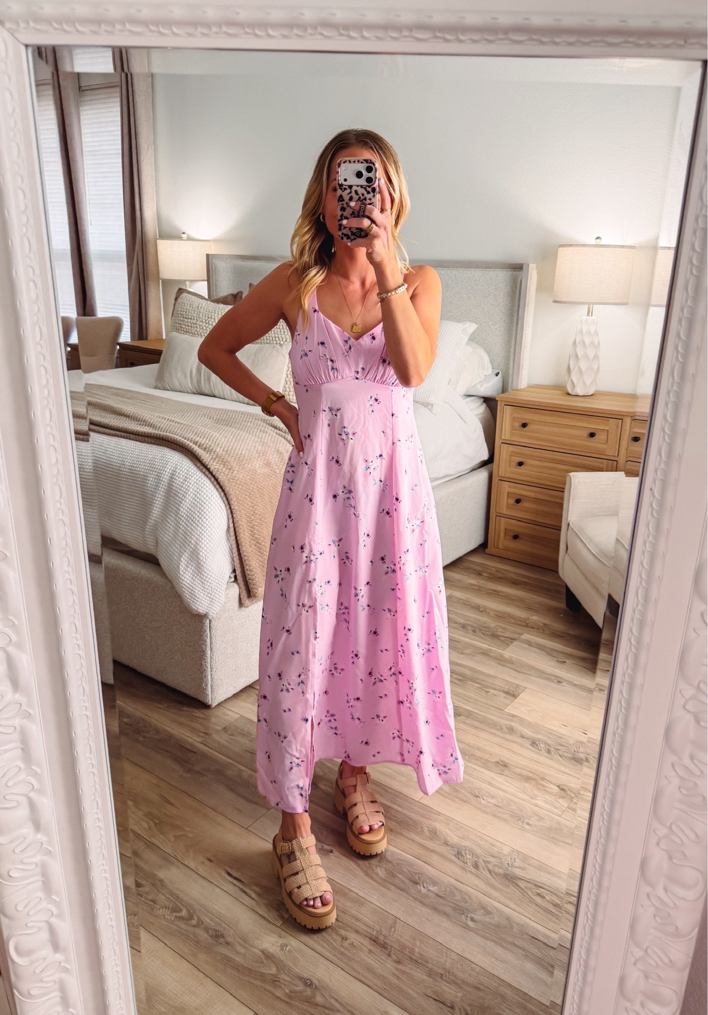 The pink color of this dress is so pretty and I love how comfortable it is!

#LTKootd #LTKmomlife #LTKSeasonal
