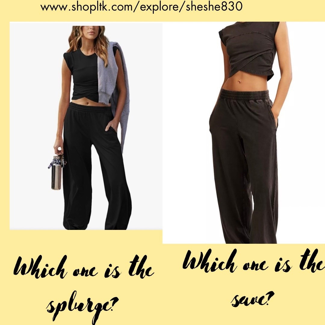 Two identical workout sets.
One of them is $100 and is from Free People. The other is less than $40 and is from Amazon.
Can you spot which is the bargain?

Athletic wear, matching set, spring outfit, casual , summer, matching set, workout, fitness 

#LTKFestival #LTKSeasonal #LTKfitnessgoals