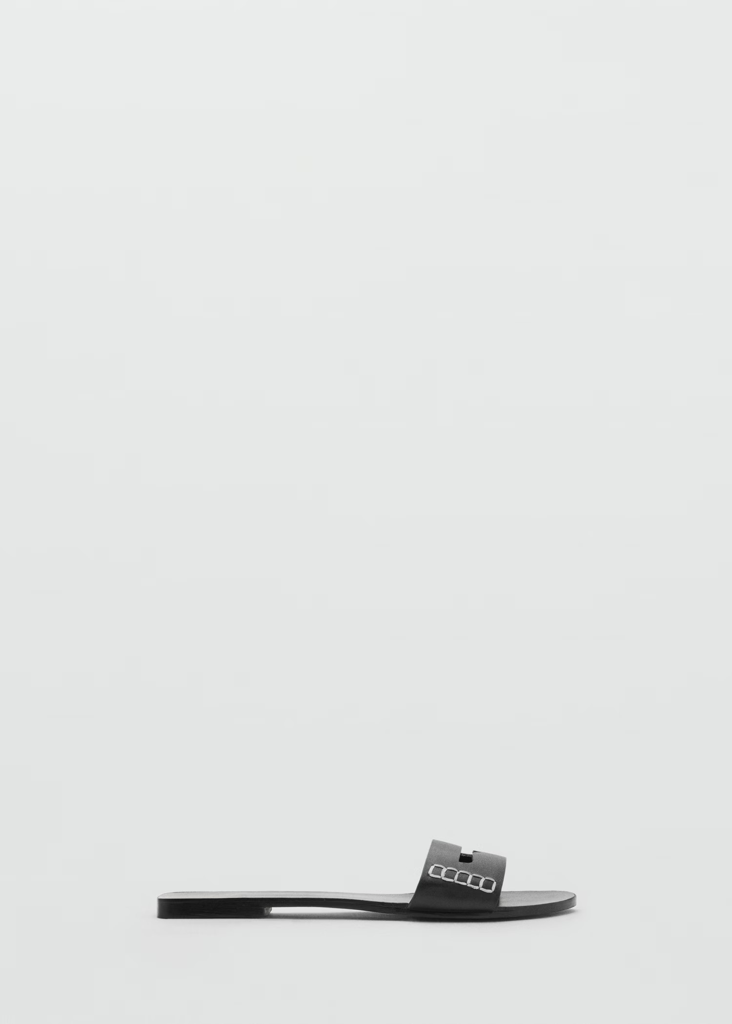 Leather sandals with a wide strap - Women | MANGO USA | Mango (US/MX/AU)