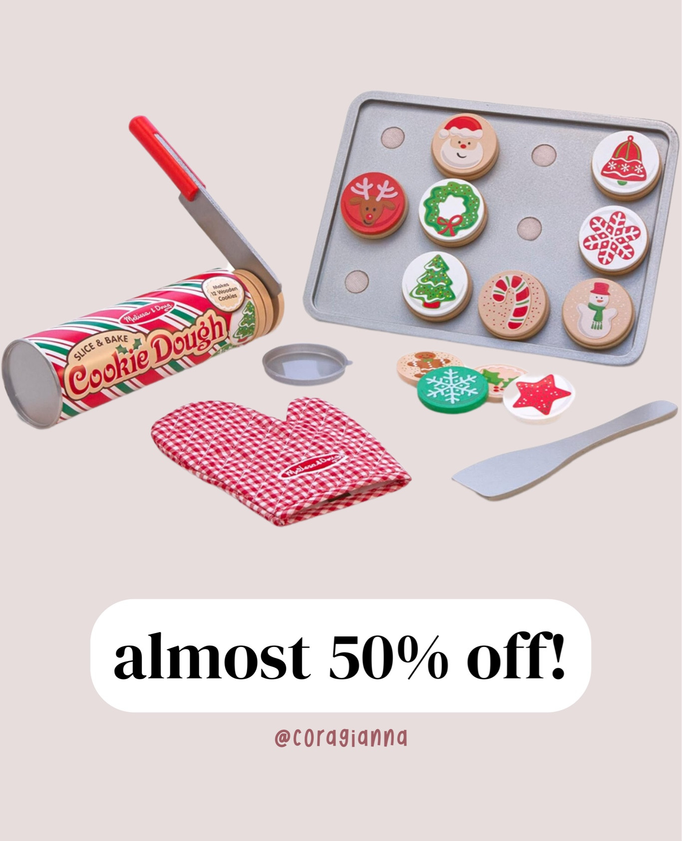 Melissa & Doug wooden Christmas cookie play food set is almost 50% off on Amazon right now!

#LTKSaleAlert #LTKSeasonal #LTKFindsUnder50