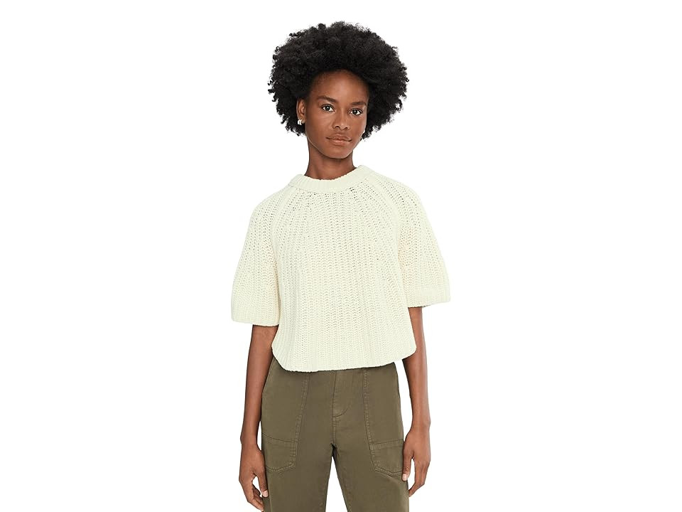 Free People Amy Sweater T-Shirts Women's Sweater Ivory : XL (Women's 16), Cotton | Zappos