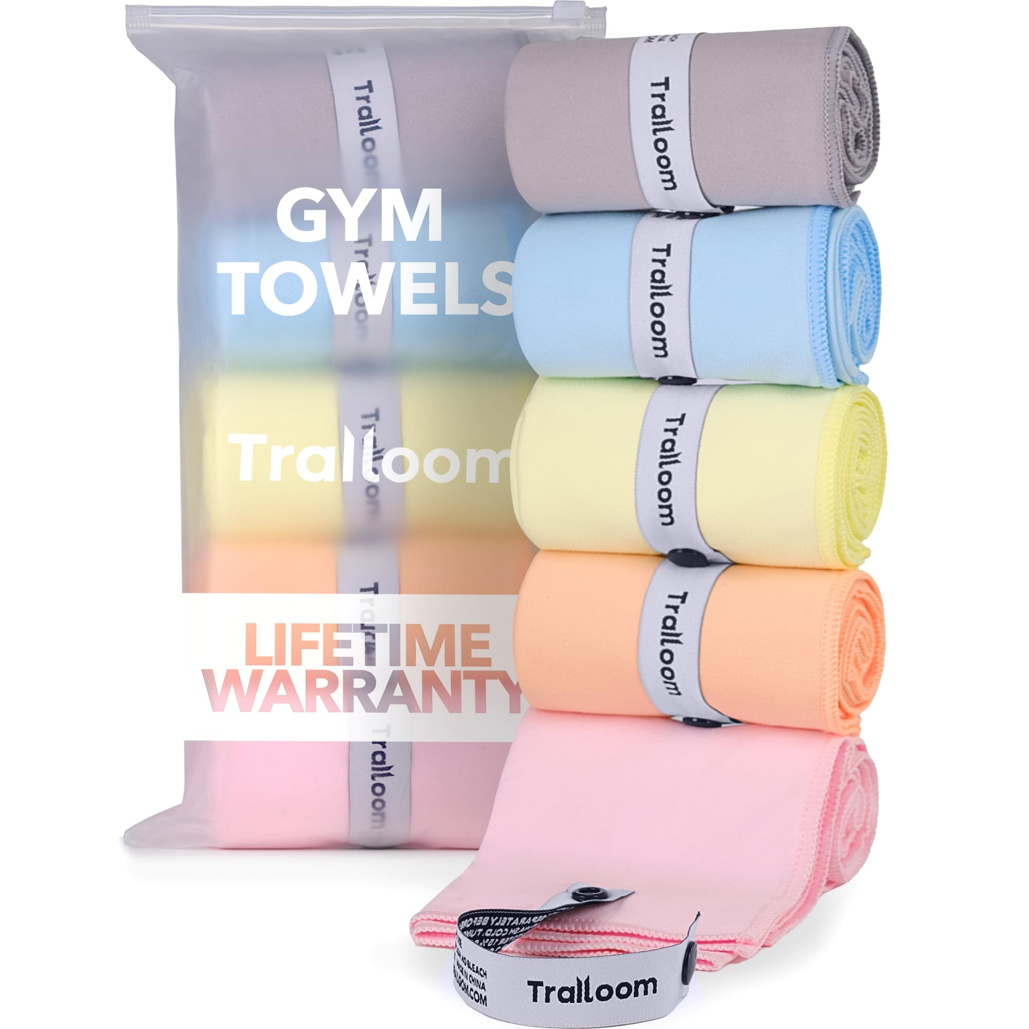 Microfiber Workout Towels - Quick Dry, Highly Absorbing, Odor-Free, for Women & Men - Gym Sweat S... | Amazon (US)