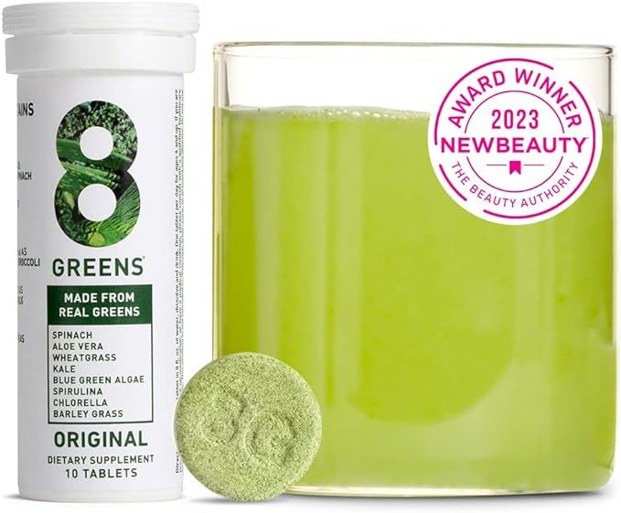 8Greens Daily Greens Effervescent Tablets - Superfood Booster, Energy & Immune Support, Made with... | Amazon (US)