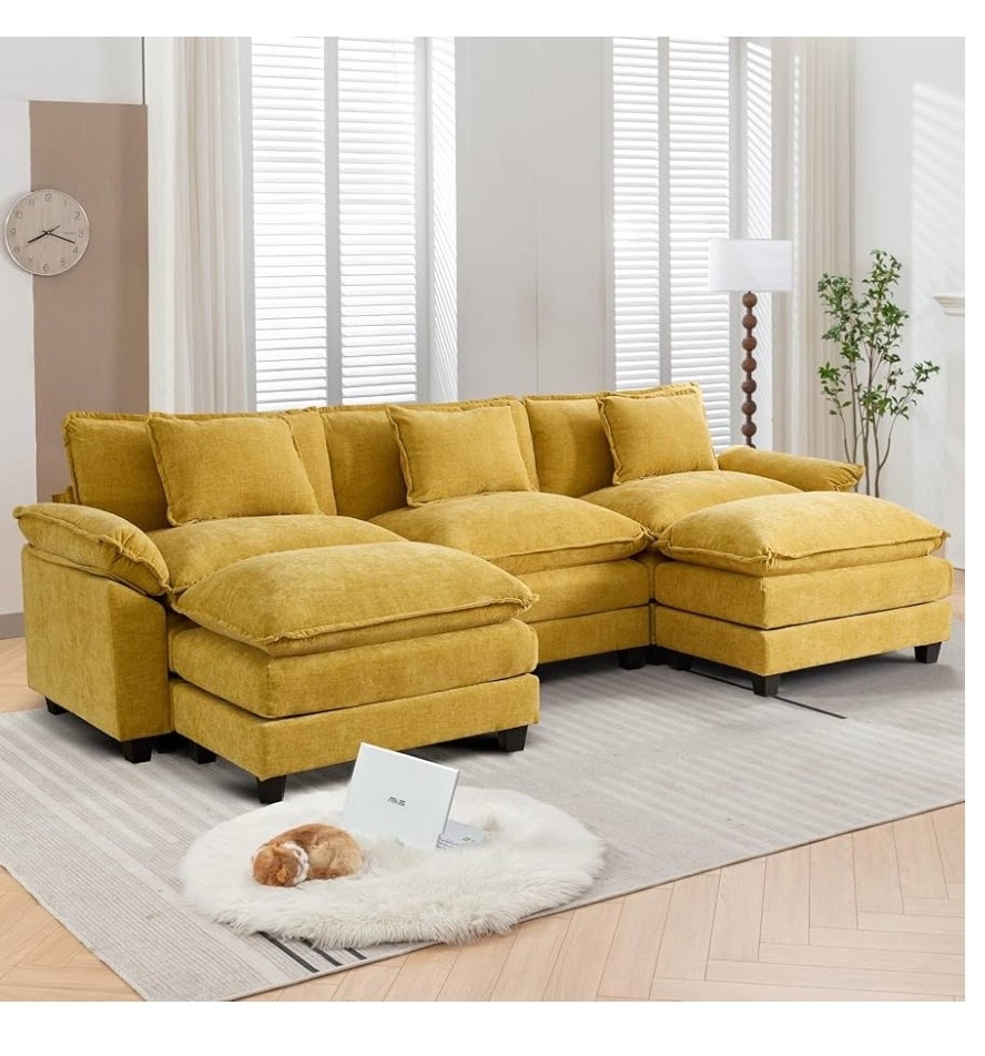 URRED Modular Sectional Sofa Comfy Cloud Couch. #amazonprimedaydeal

#LTKSaleAlert #LTKFamily #LTKHome