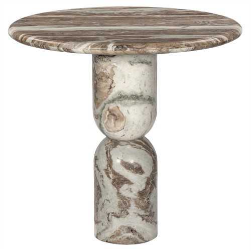 Figueroa Sawar Marble Dining Table - 32" | Kathy Kuo Home