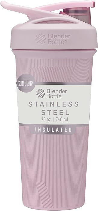 BlenderBottle Sport Shaker Cup Insulated Stainless Steel Water Bottle with Wire Whisk, 25-Ounce, ... | Amazon (US)