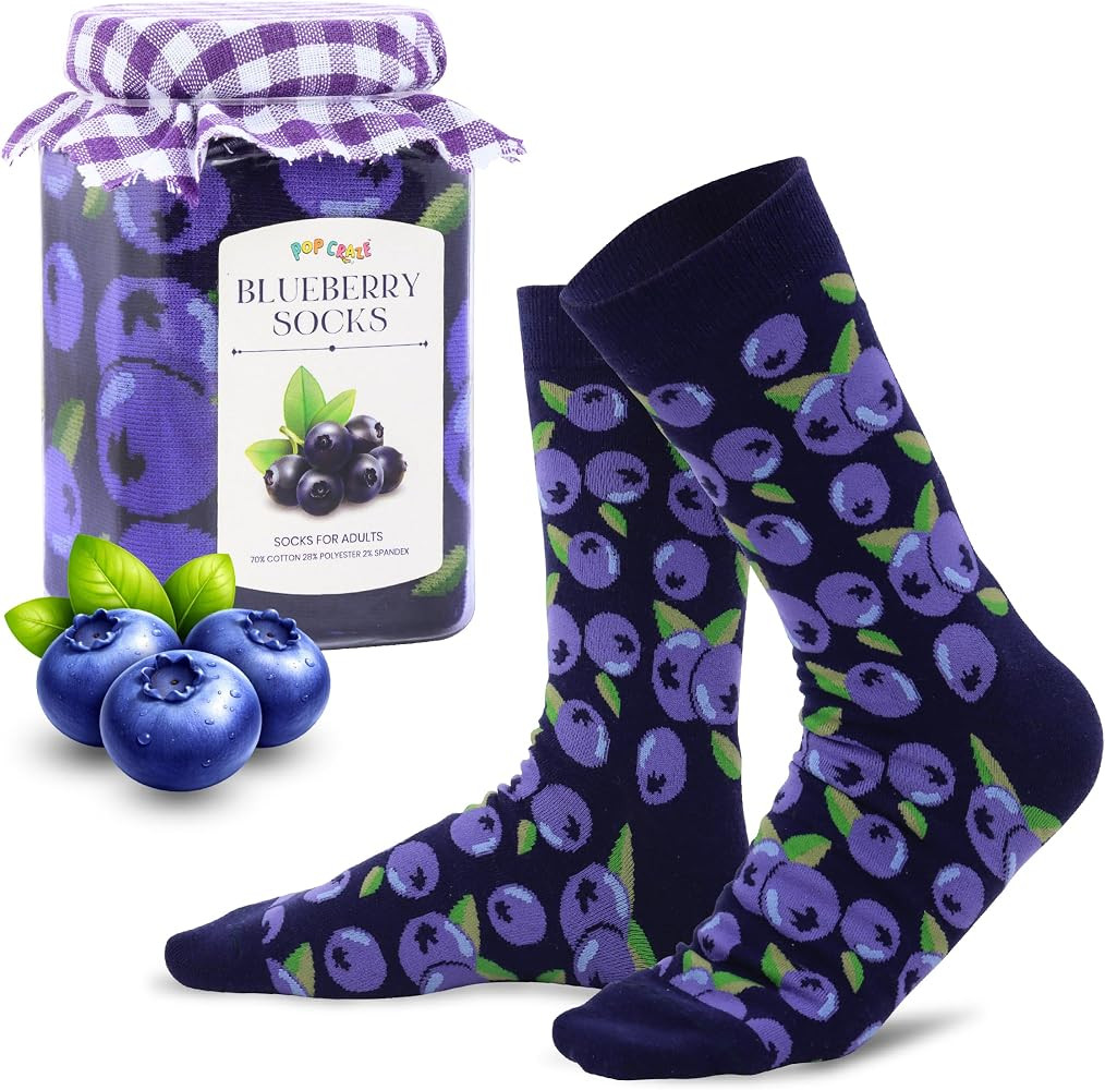 POPCRAZE 1 Pair Strawberry, Blueberry, Honey, Peach, Grapes and Peanut Butter Jam. Novelty Food U... | Amazon (US)