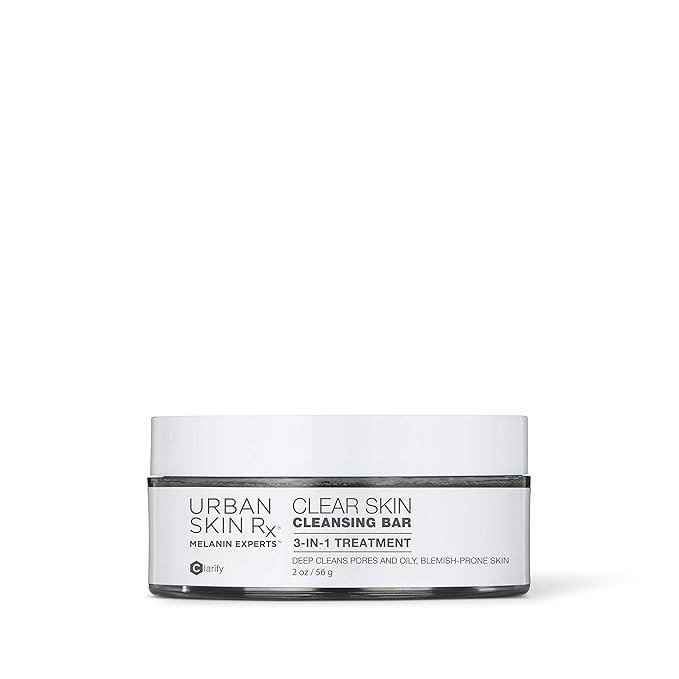 Urban Skin Rx Clear Skin Cleansing Bar | 3-in-1 Daily Cleanser, Exfoliator and Mask Removes Exces... | Amazon (US)