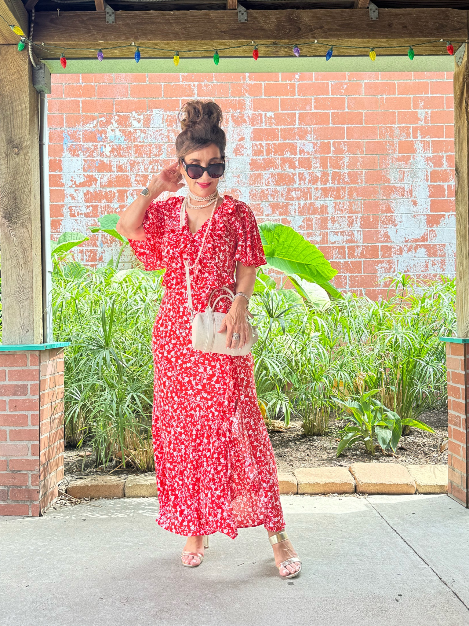 Fun and flirty red midi dress, does run a bit big, I do love the understated ruffles that makes this dress fun. Under #30 

#LTKSaleAlert #LTKOver40 #LTKFindsUnder50