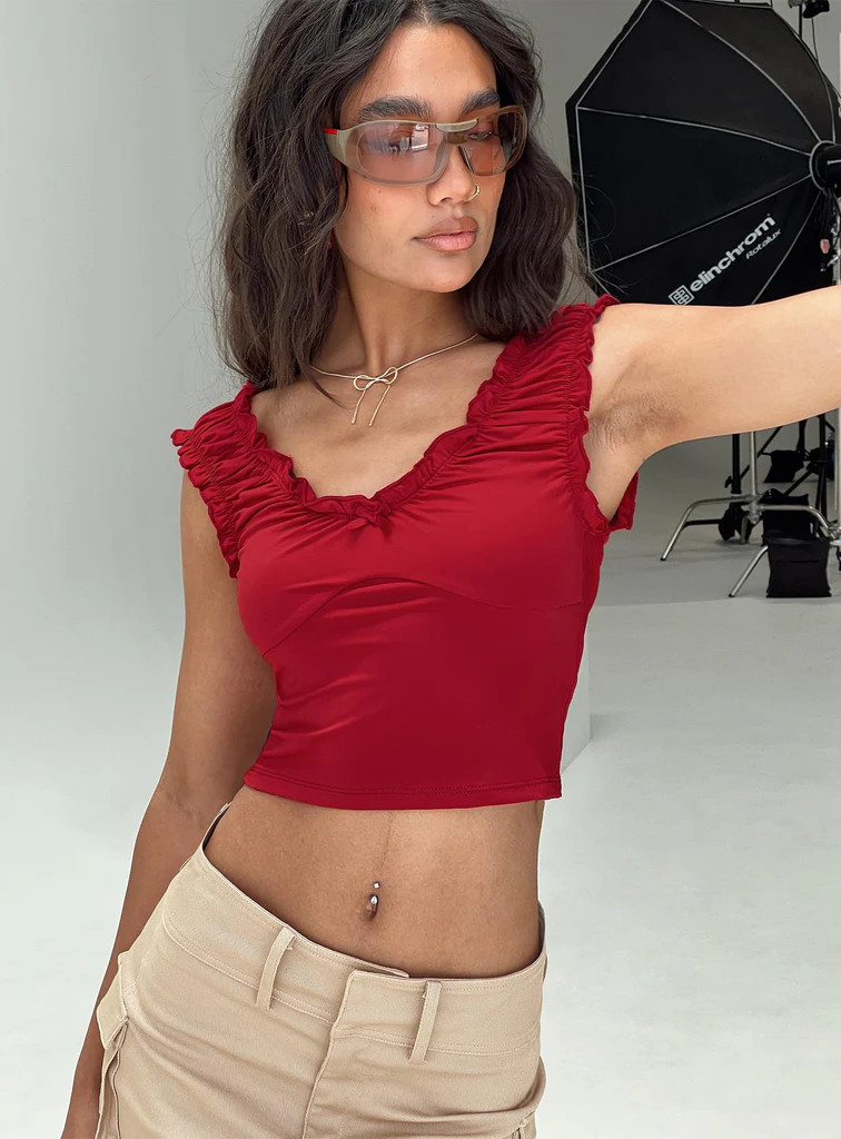 Sharnee Top Red | Princess Polly US