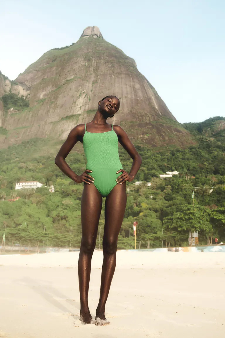 Padded-cup High-leg swimsuit | H&M (UK, MY, IN, SG, PH, TW, HK)