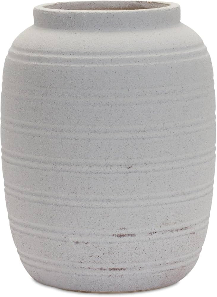 Melrose Terra Cotta Vase with White Finish 85250DS | Amazon (US)