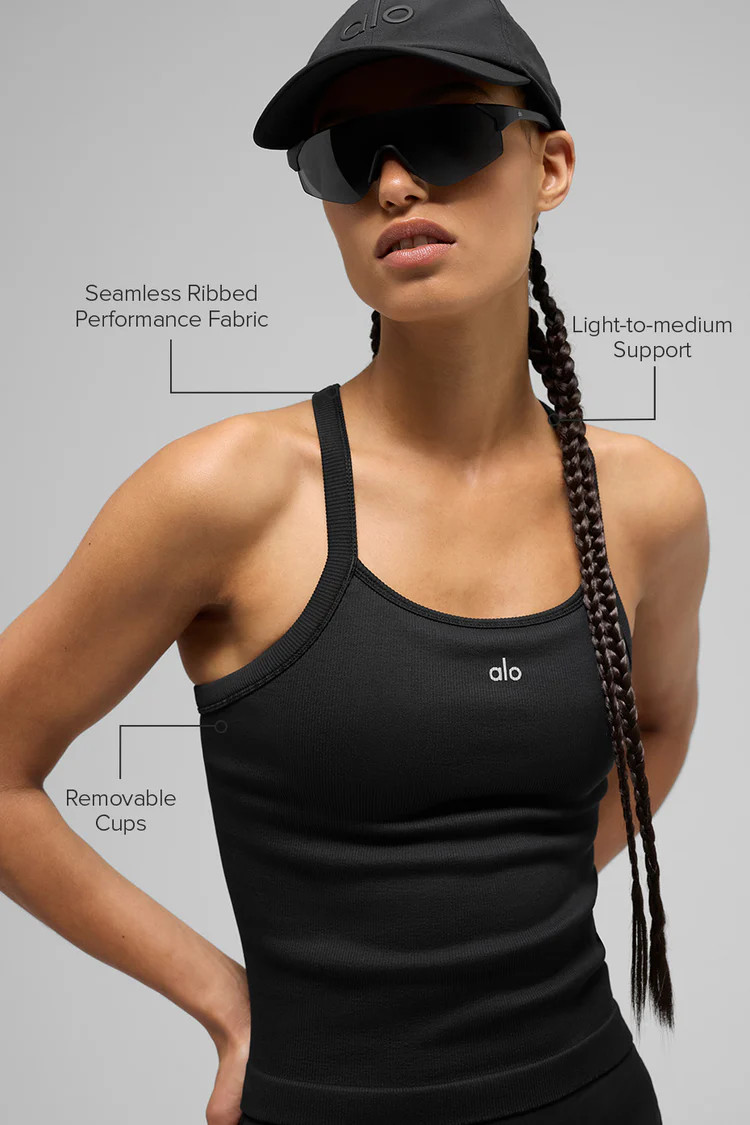 Seamless Ribbed Favorite Full Length Bra Tank | Alo Yoga (US)