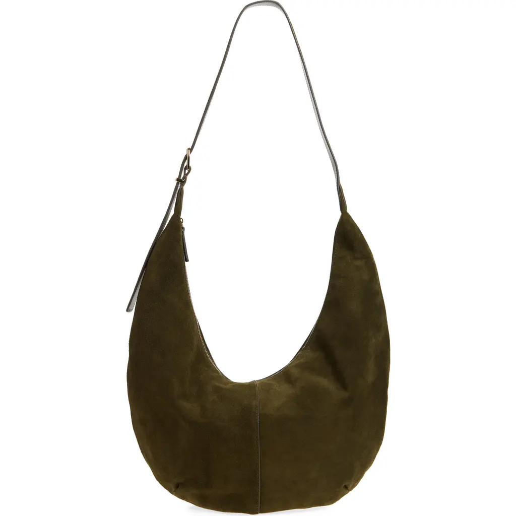 Madewell The Essential Curve Shoulder Bag in Loden at Nordstrom | Nordstrom