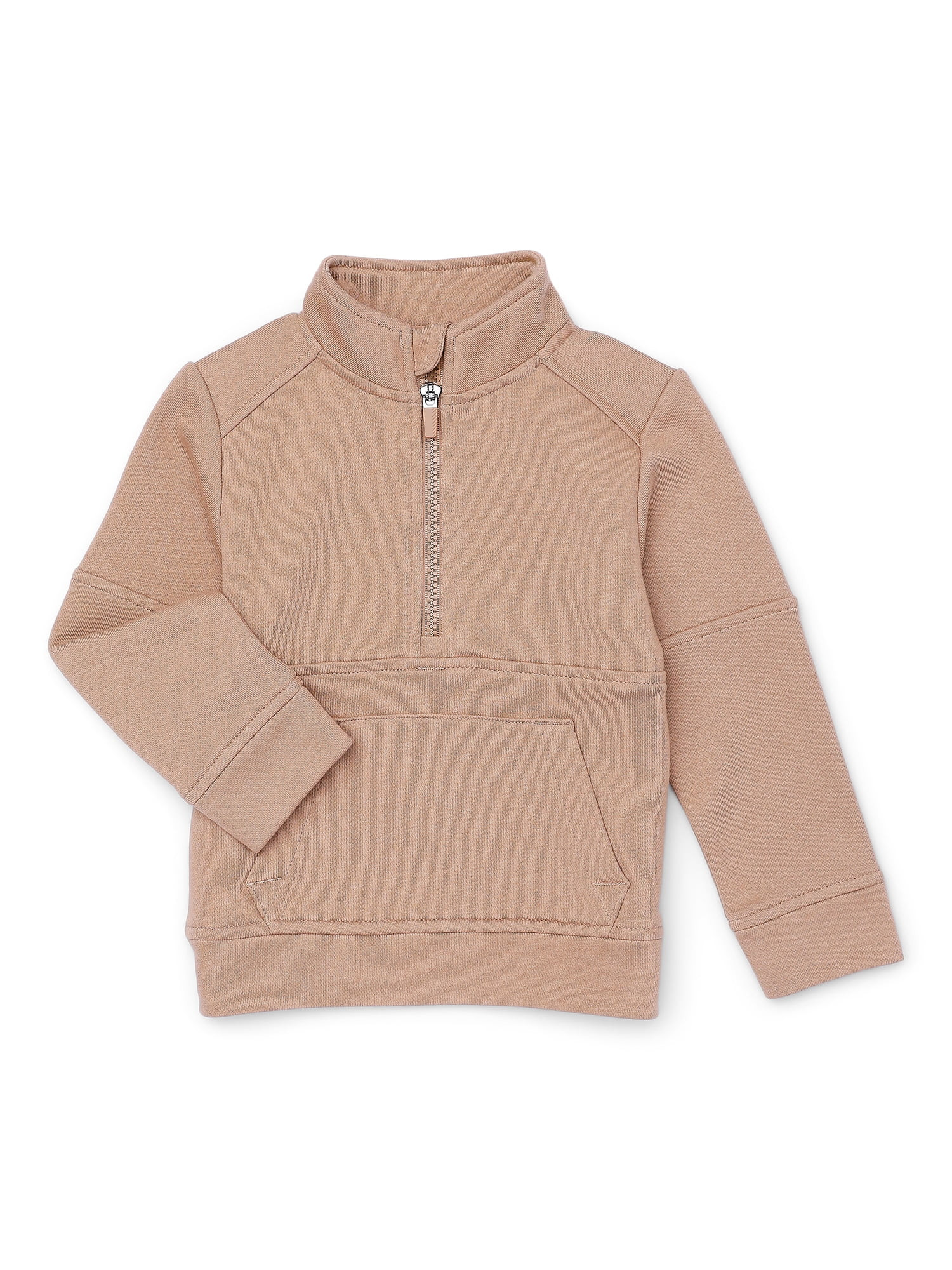 Wonder Nation Toddler Boy Quarter Zip Pullover, Sizes 12M-5T | Walmart (US)