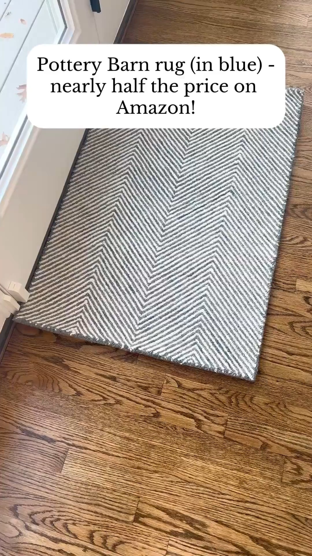 Exact SAME rug sold by Pottery Barn, but a MUCH better price on Amazon! This is the "blue" color, and I also just ordered the taupe color. Available in a bunch of sizes (up to 9x12, including a runner!). Also linking a few other rugs sold by Pottery Barn that are also better priced on Amazon. - coastal rugs, blue rugs, blue & white rugs, amazon rugs, designer look for less, herringbone rug, patterned rug, 2x3 rugs, entryway rugs, living room rugs, dining room rugs, wood rugs, soft rugs, stain resistant rugs, amazon home decor, coastal home decor, pottery barn rugs on Amazon 

#LTKHome