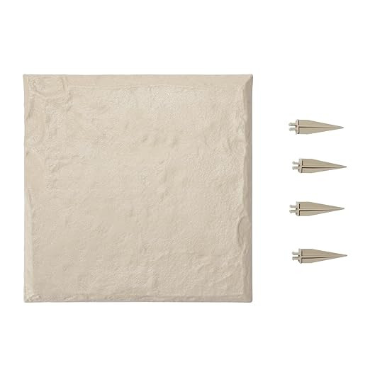 VEVOR Garden Stepping Stones, 8Pcs 15.5 x 15.5 in, Decorative Stepping Stones with Stakes, Weathe... | Amazon (US)