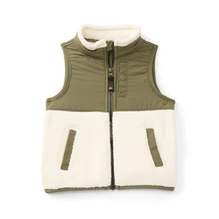 Ozark Trail Toddler Boy Mixed Media Fleece Vest, Sizes 2T-5T | Walmart (US)