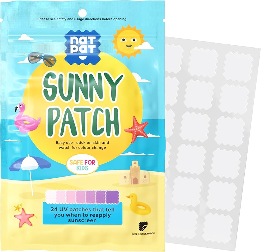 NATPAT Sunny Patch UV Detection Stickers for Preventing Sunburn for Kids and Adults (24 Pack) –... | Amazon (US)