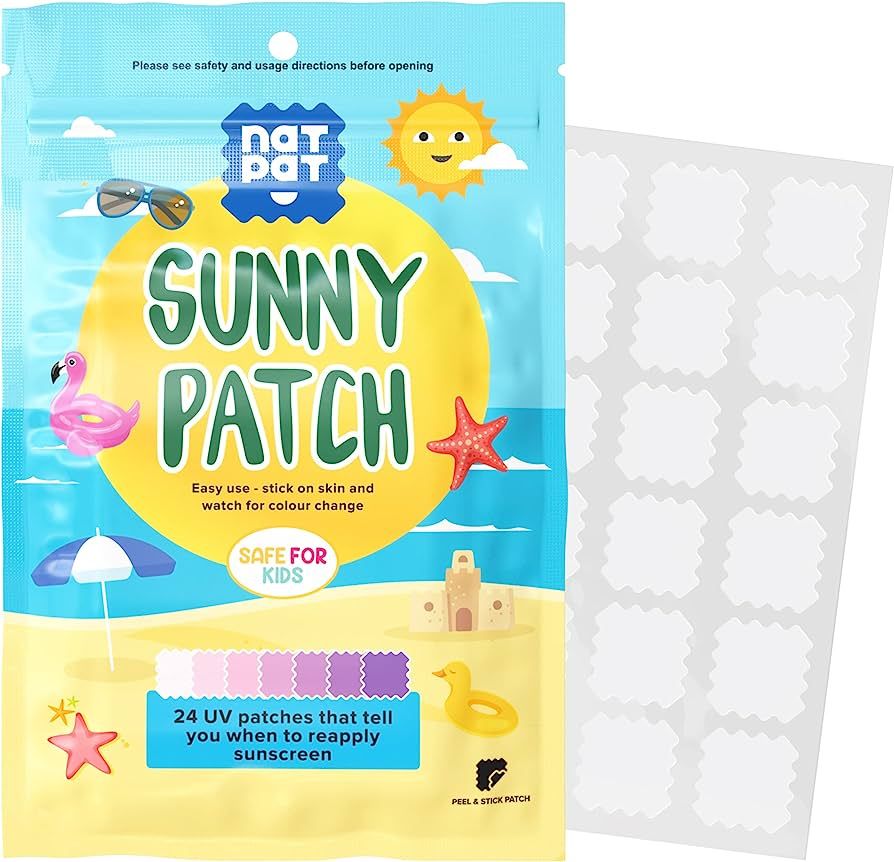 BuzzPatch SunnyPatch UV Detecting Patches for Kids and Adults (24 Pack) – The Natural Patch - A... | Amazon (US)