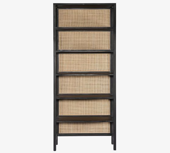 Dolores 38" X 90" Cane Etagere Bookcase | Pottery Barn (US)