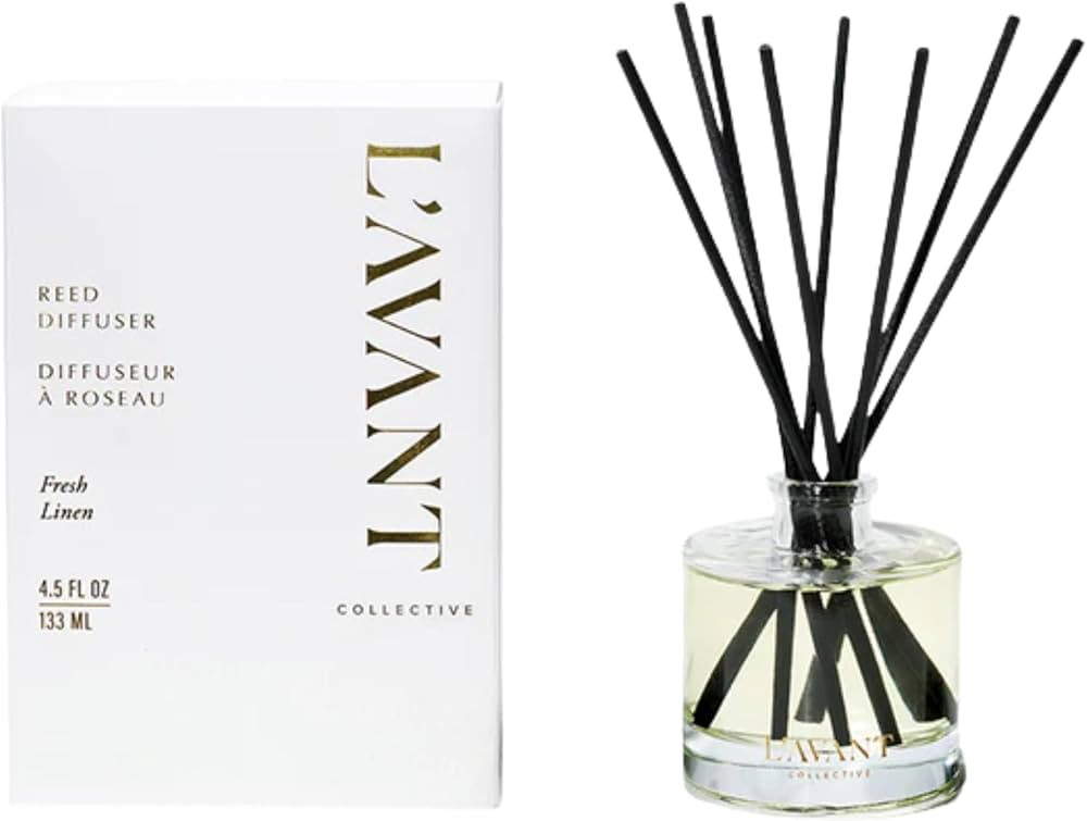 Amazon.com: L\u2019Avant Collective Fresh Linen Reed Diffuser \u2013 Premium Home Fragrance with ... | Amazon (US)