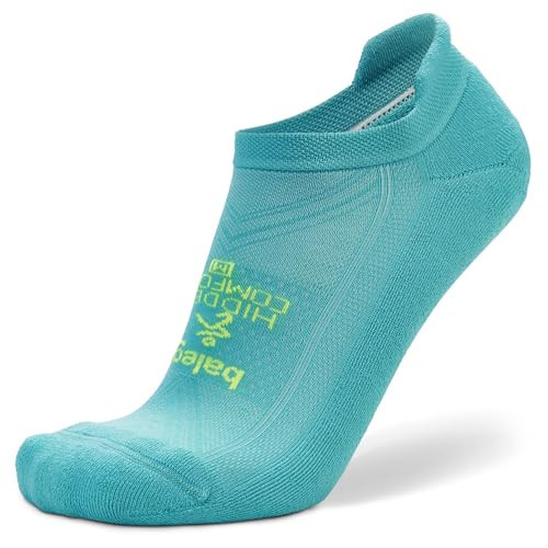 Balega Hidden Comfort Performance No Show Athletic Running Socks for Men and Women (1-Pair), Neon Aqua, Small | Amazon (US)