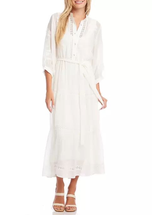 Embroidered Tiered Dress | Belk