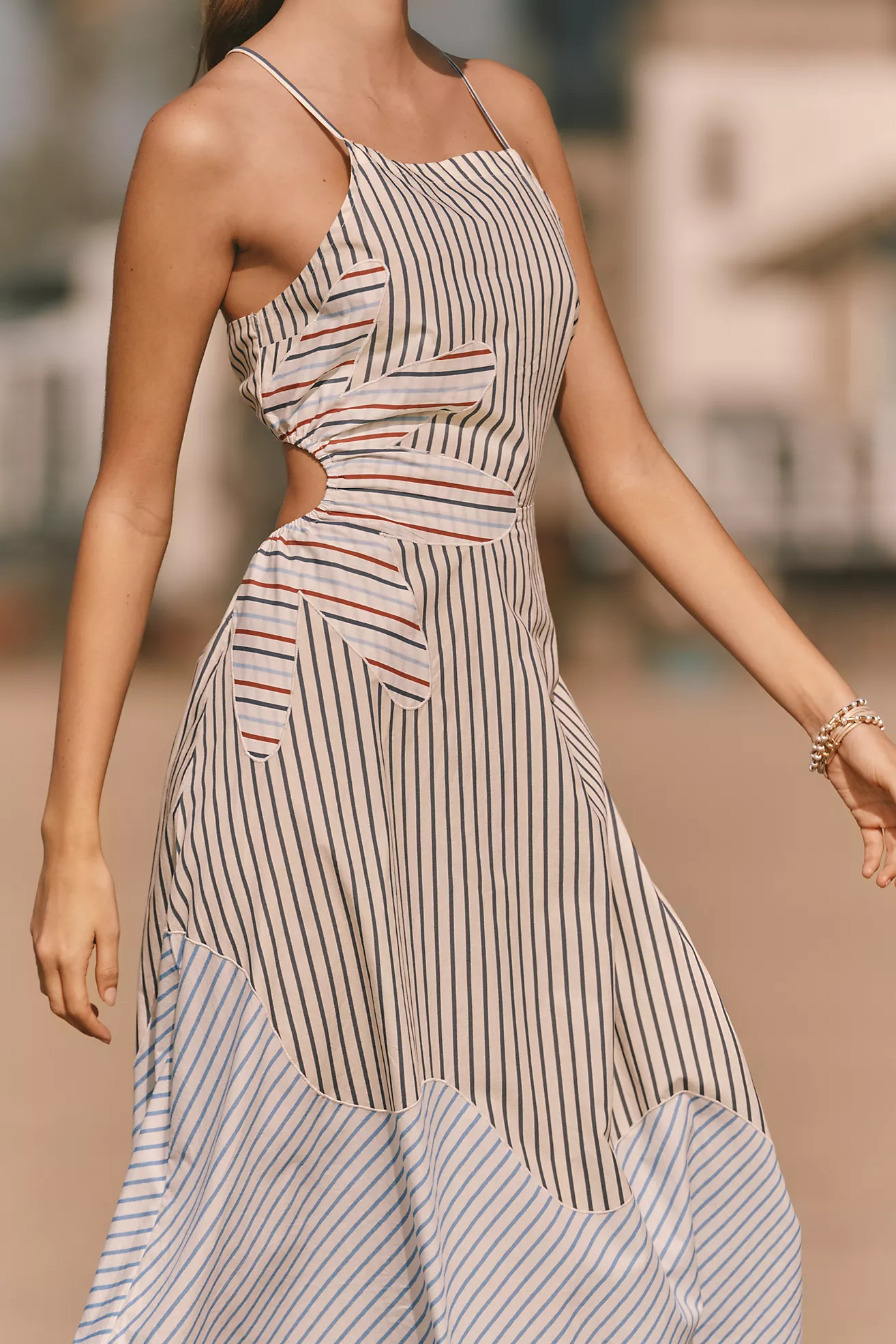 Celandine Sunshine Stripe Mini Dress | Anthropologie (US)
