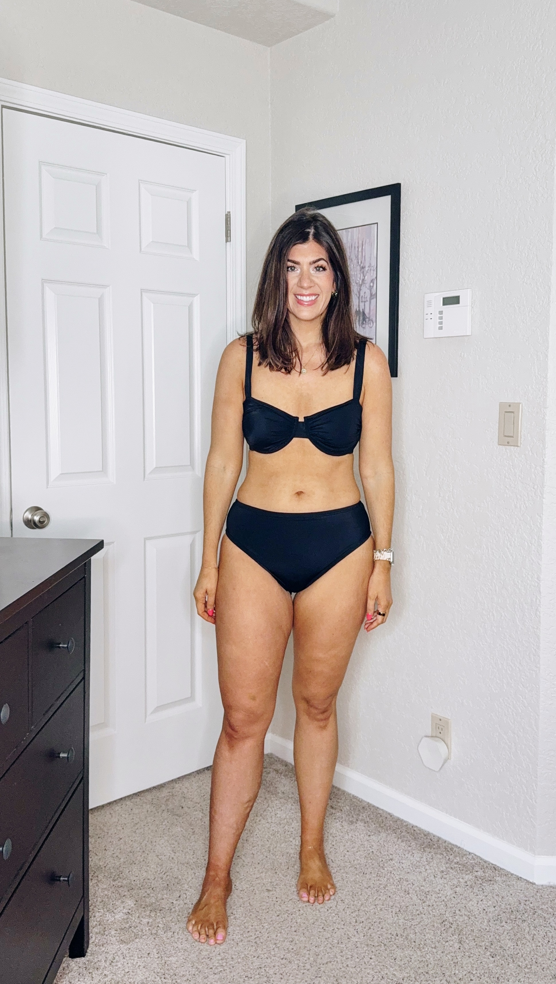 In a medium swim too and a large swim bottom 

#LTKMidsize #LTKSwim #LTKFindsUnder50