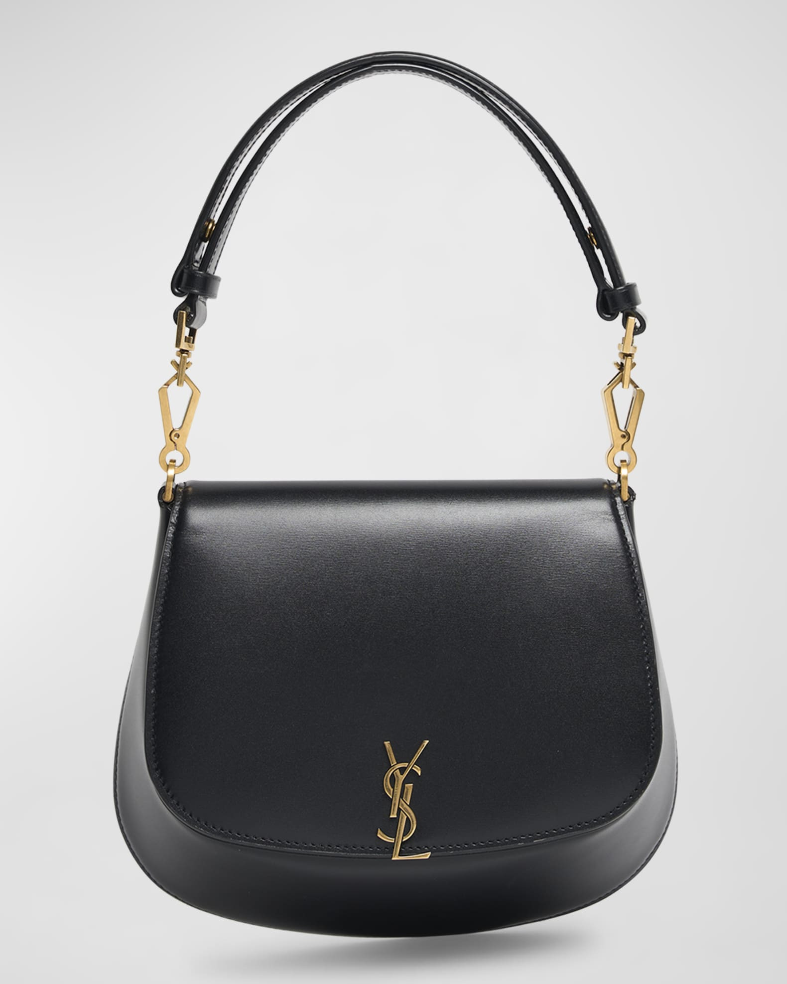 Saint Laurent Voltaire Top-Handle Bag in Smooth Leather | Neiman Marcus