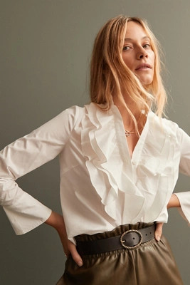 Ruffled Buttondown | Anthropologie (US)