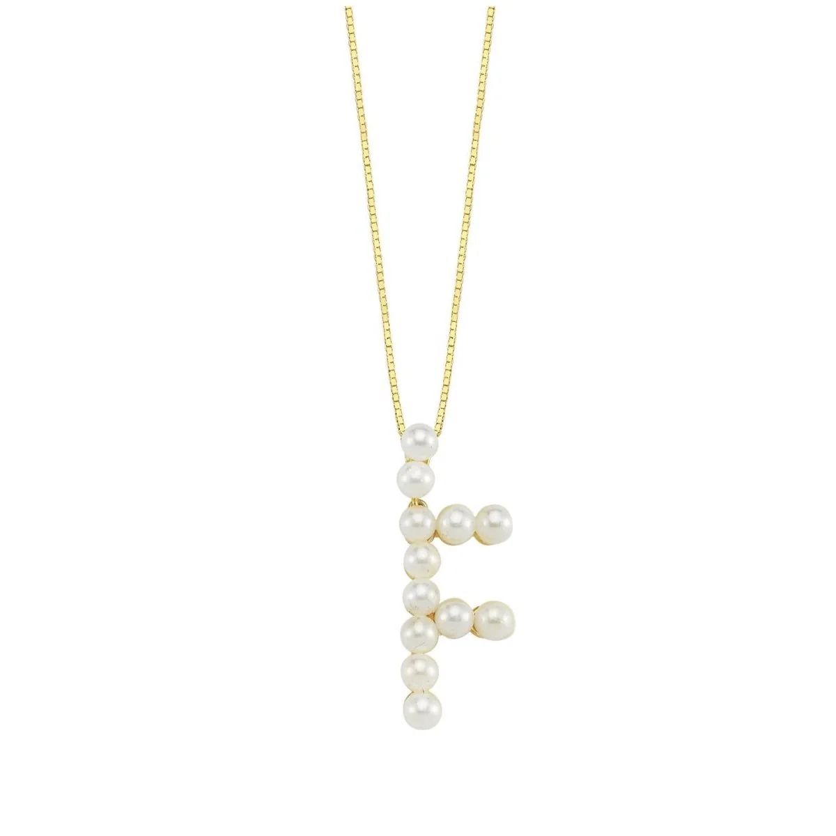Pearl Initial Necklace | The Sis Kiss