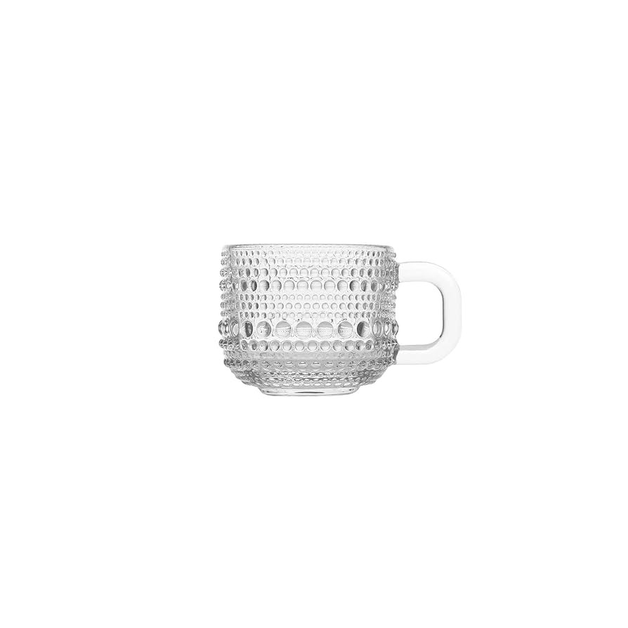 Fortessa Jupiter Glass, 3 Ounce Espresso Cup (Set of 6), Clear | Amazon (US)