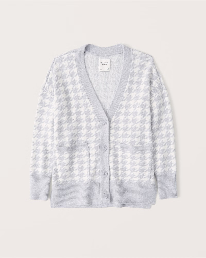 Oversized Legging-Friendly Cable Cardigan | Abercrombie & Fitch (US)