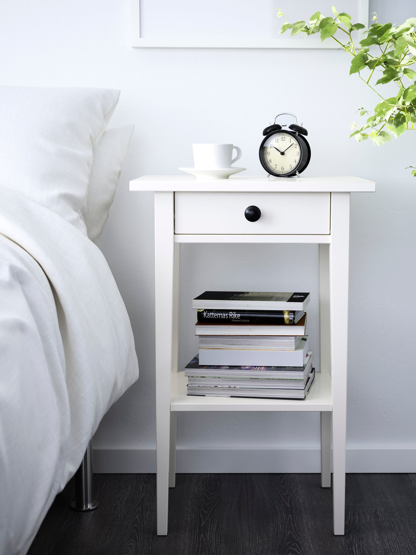 IKEA HEMNES nightstand, white stain, 18 1/8x13 3/4 | IKEA US