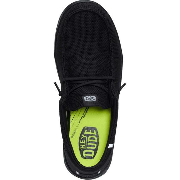 Women's HEYDUDE Wendy Work Shoes 6 Regular Black/Black | Scheels Sports