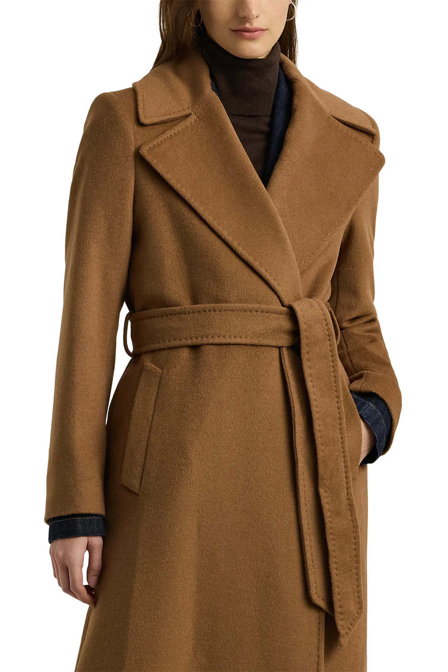 Belted Wool Blend Wrap Coat (Women) | Nordstrom | Nordstrom