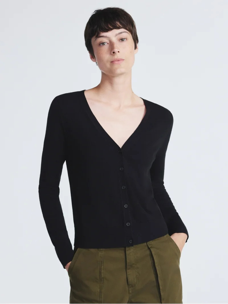 Scoop Women's and Women’s Plus V Neck Cardigan Sweater, Lightweight, Sizes XS-4X | Walmart (US)